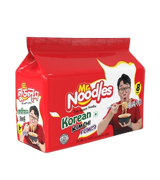 Mr. Noodles Korean Kimchi Ramen 8 Pcs Family Pack